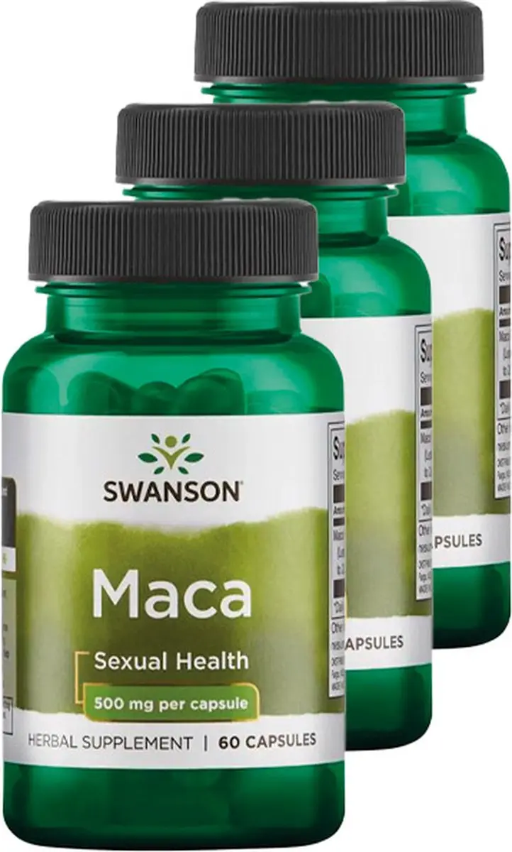 Swanson Maca 500mg Capsules