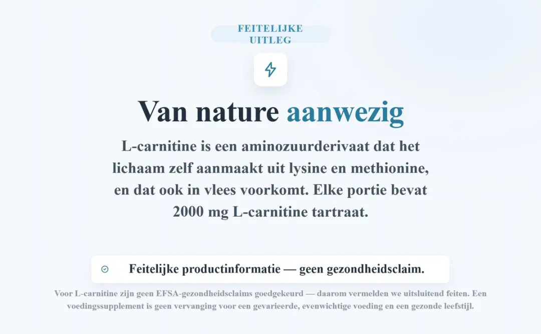 OstroVit L-Carnitine 210g Afvalsupplement