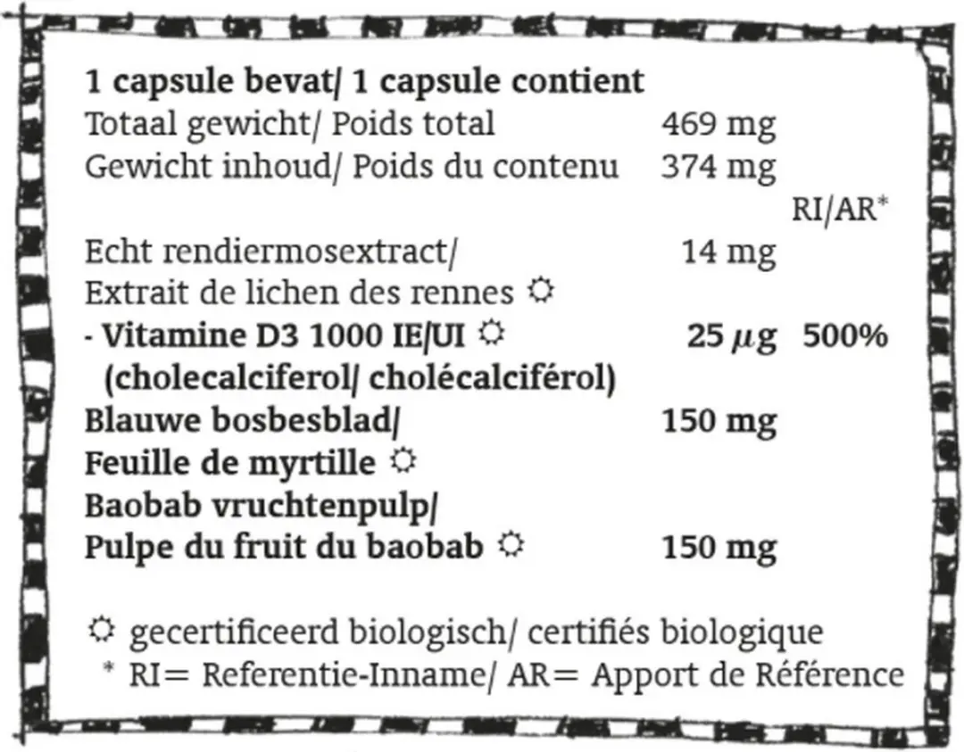 Royal Green Vitamine D3 Biologisch 60 Vegacapsules
