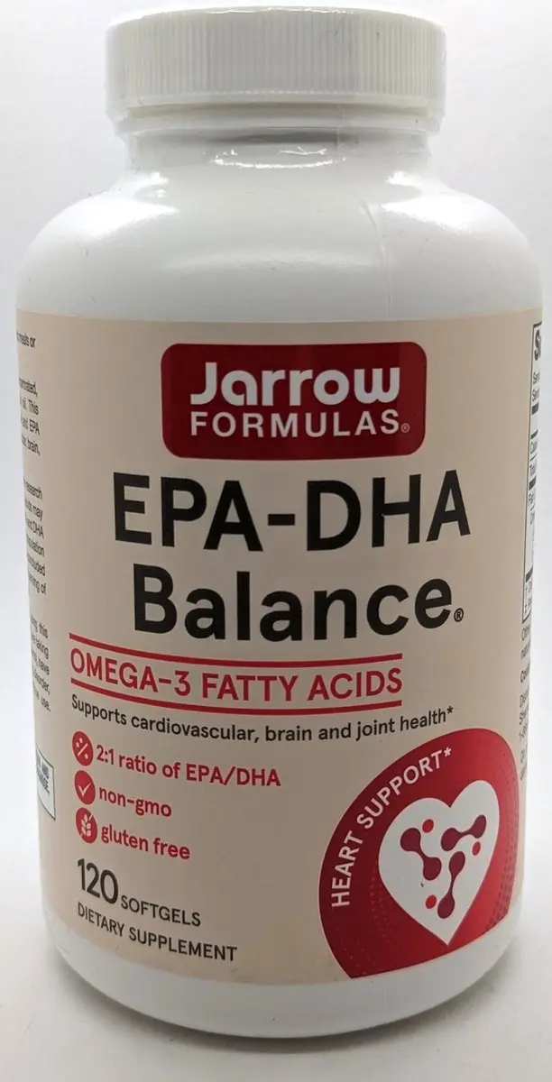 Jarrow Formulas EPA-DHA Premium Balance Visolie 1000mg - 120 Softgels