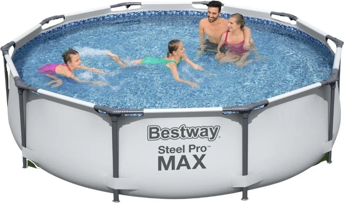 Bestway Steel Pro MAX 56406 Zwembad 305cm - 4678L - Grijs
