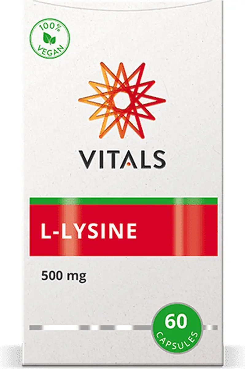 Vitals L-Lysine 500mg - 60 Capsules