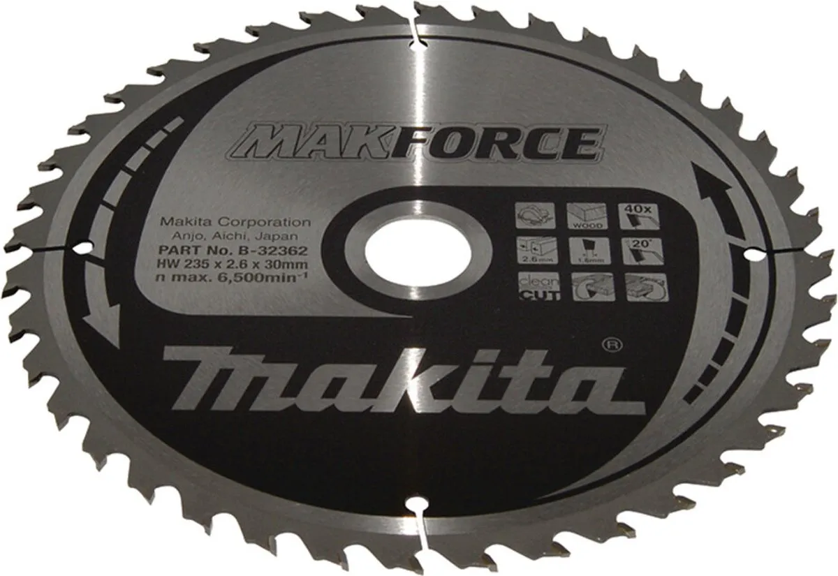 Makita MAKFORCE B-32362 Cirkelzaagblad 235mm