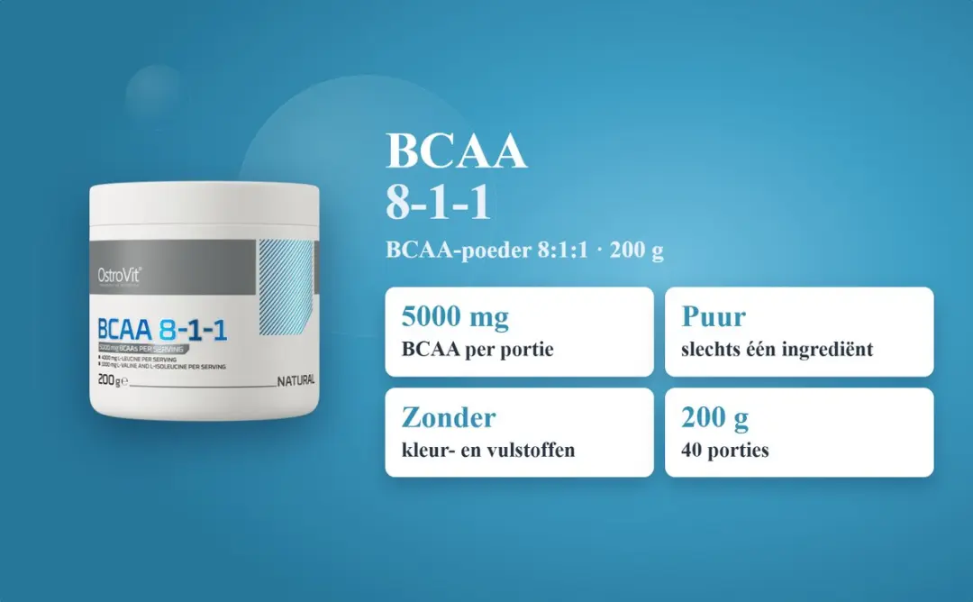 OstroVit BCAA 8-1-1 200g - Natural
