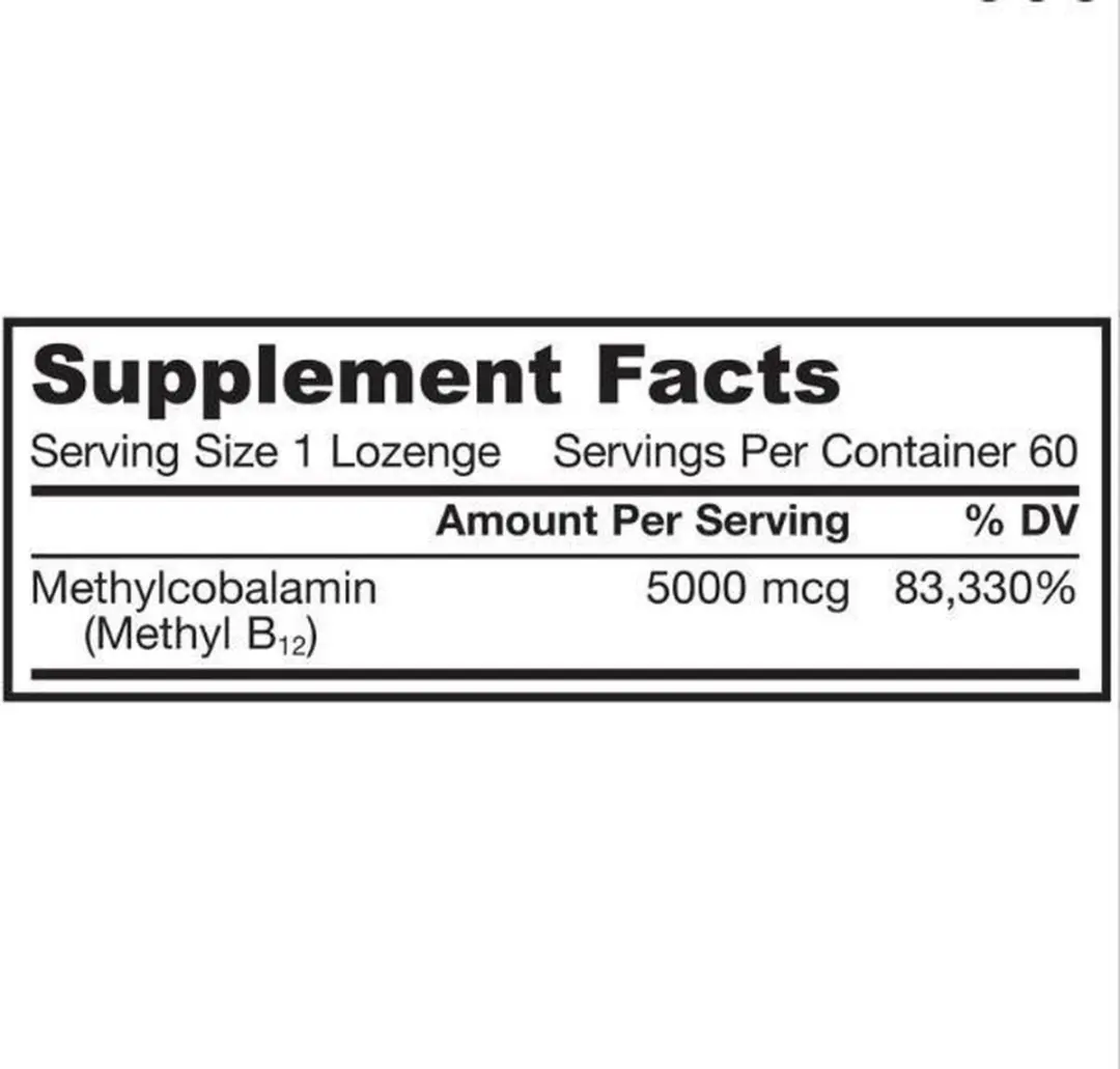 Jarrow Formulas Methyl B12 5000mcg - 60 Stuks