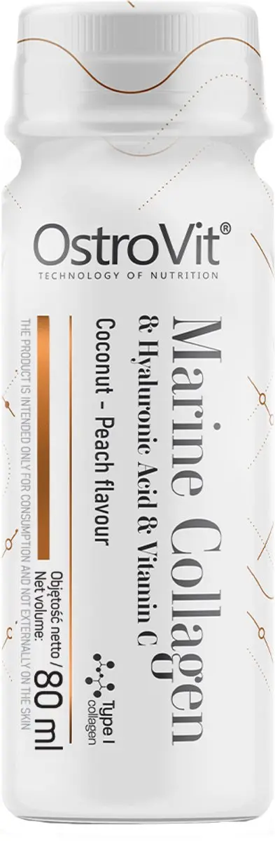 OstroVit Marine Collagen Shot 10x80ml - Kokos & Perzik
