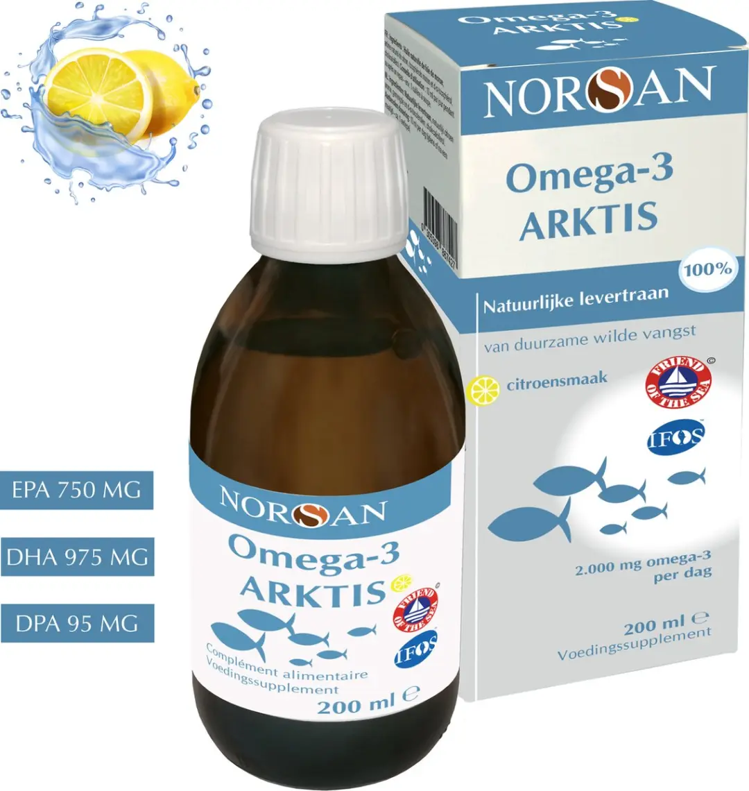 Norsan Omega-3 Arktis Natuurlijk Levertraan 200ml