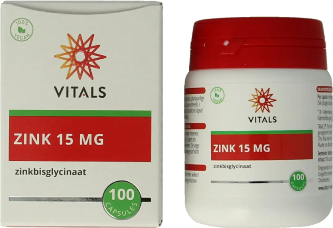 Vitals Zink 15mg 100 Capsules