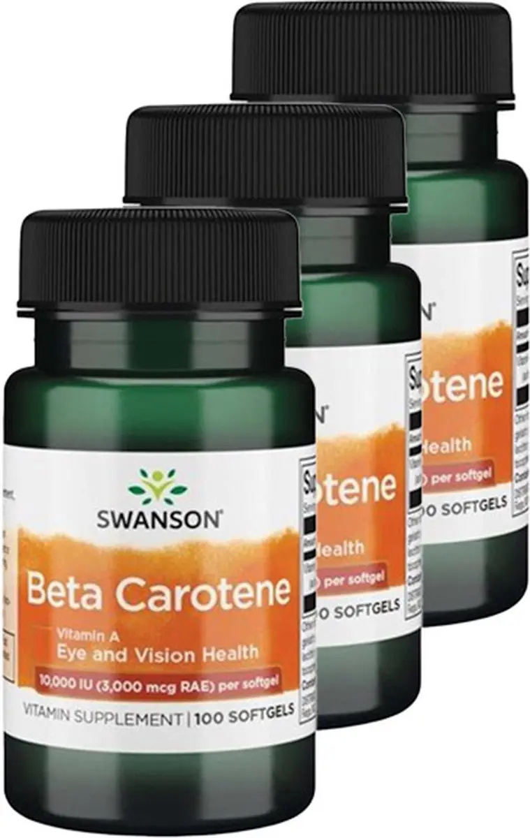 Swanson Beta Caroteen 3000mcg Softgels
