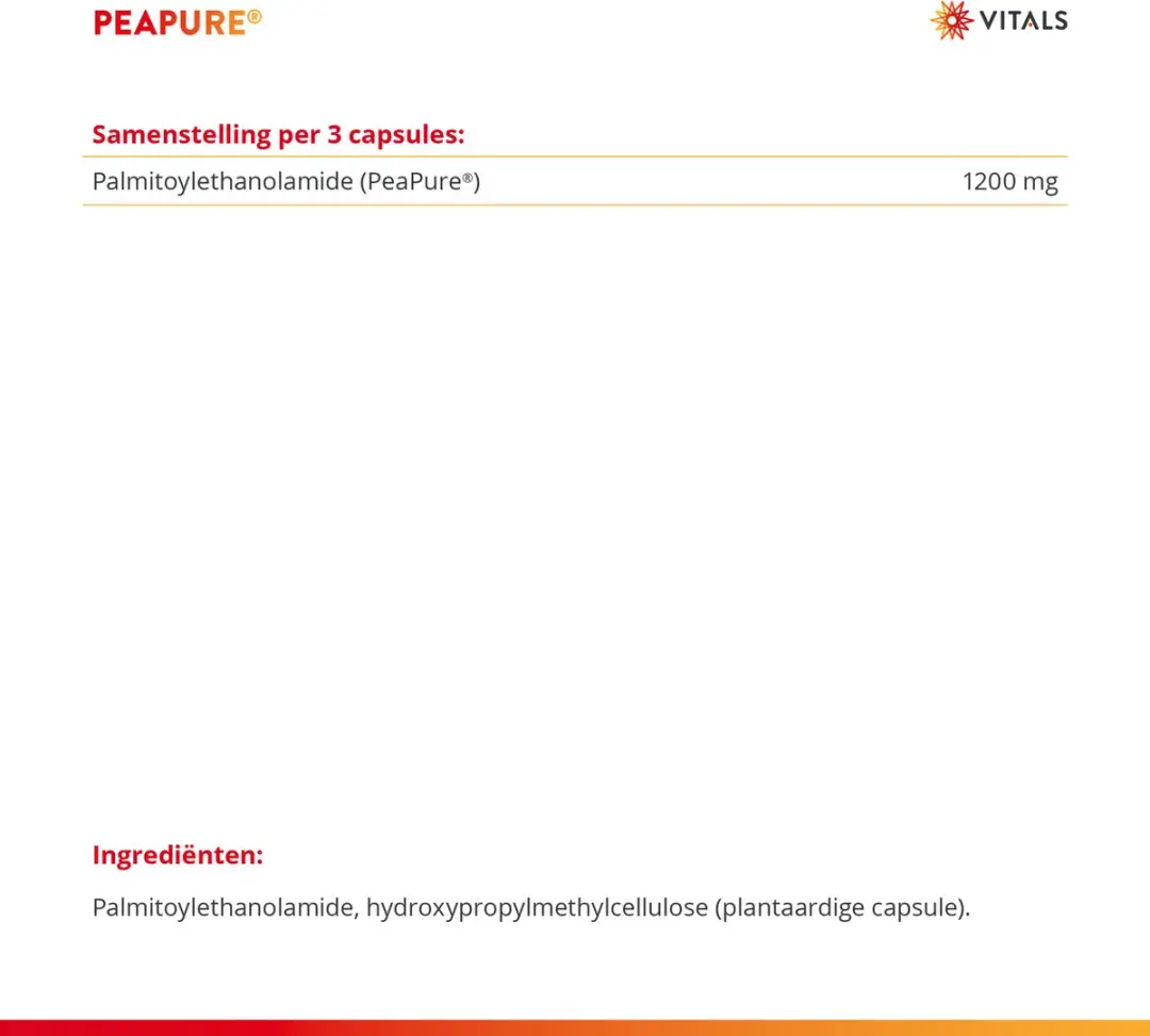 Vitals Peapure 400mg 90 Capsules