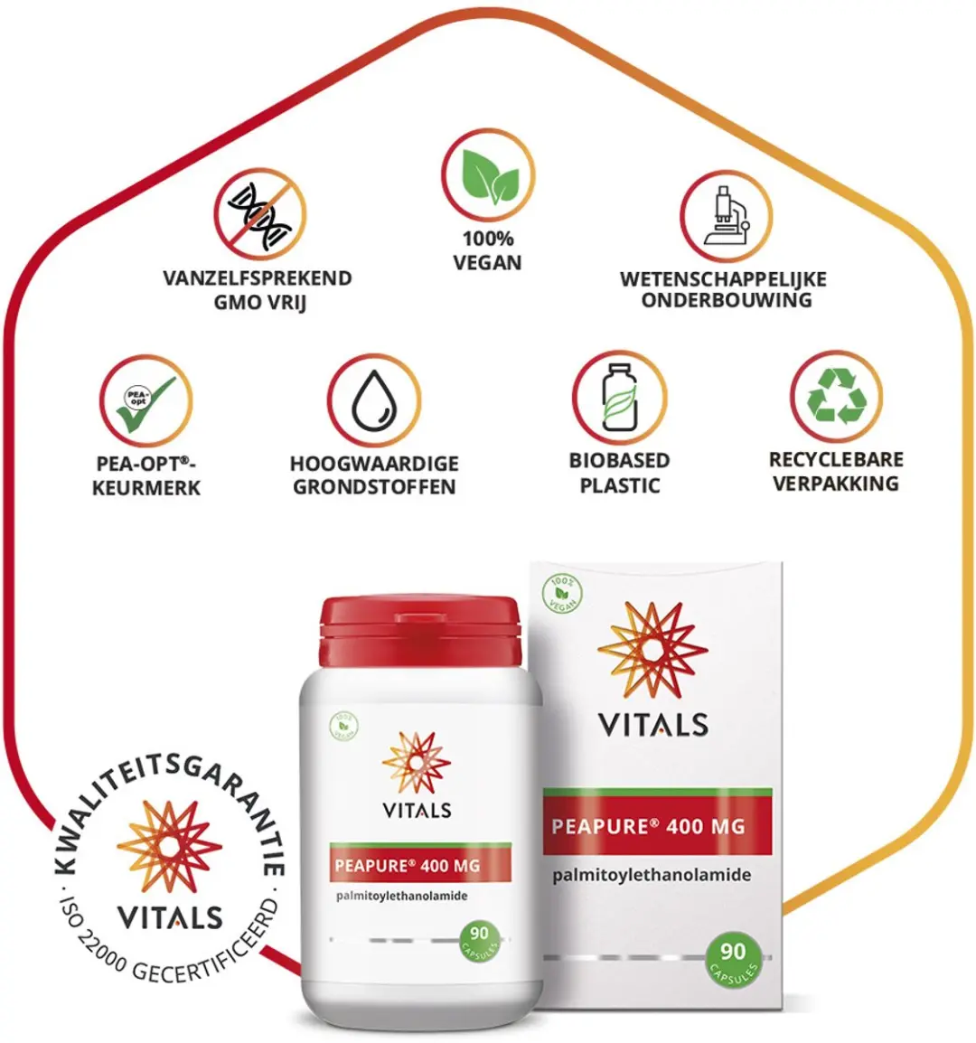 Vitals Peapure 400mg 90 Capsules