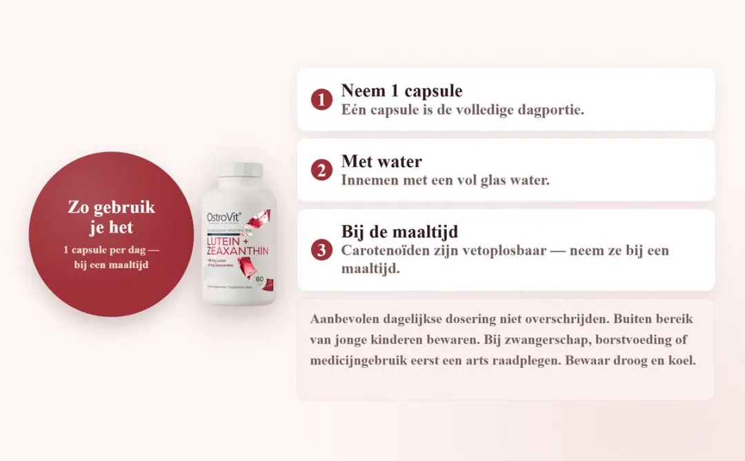 OstroVit Luteïne + Zeaxanthine 60 Capsules