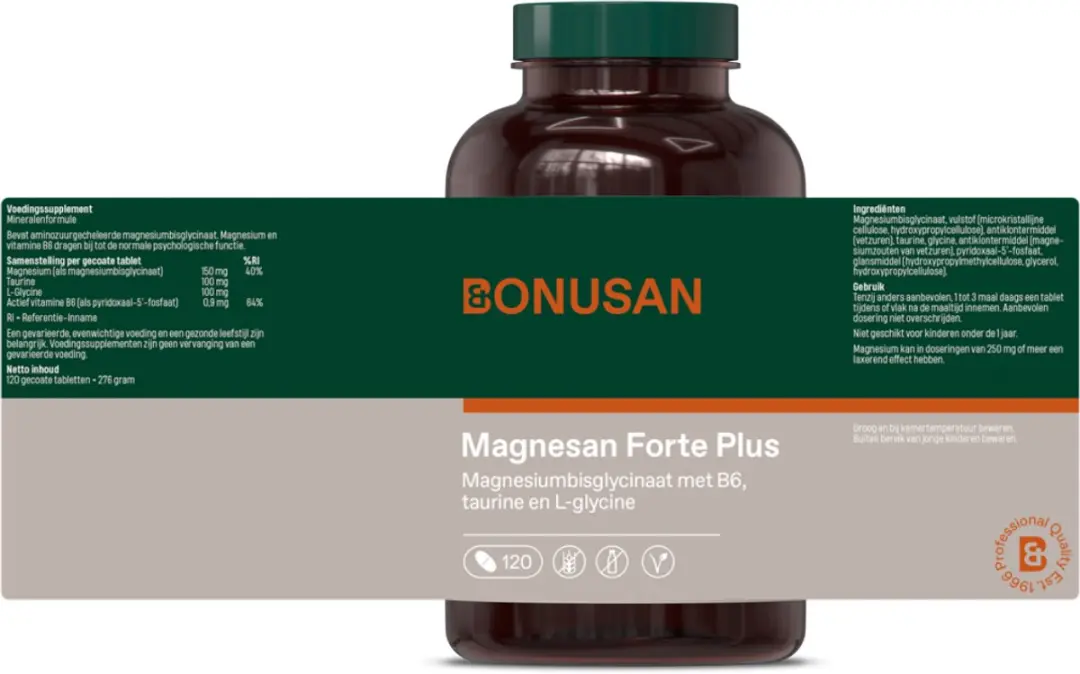 Bonusan Magnesan Forte Plus Magnesium 60 Tabletten 150mg