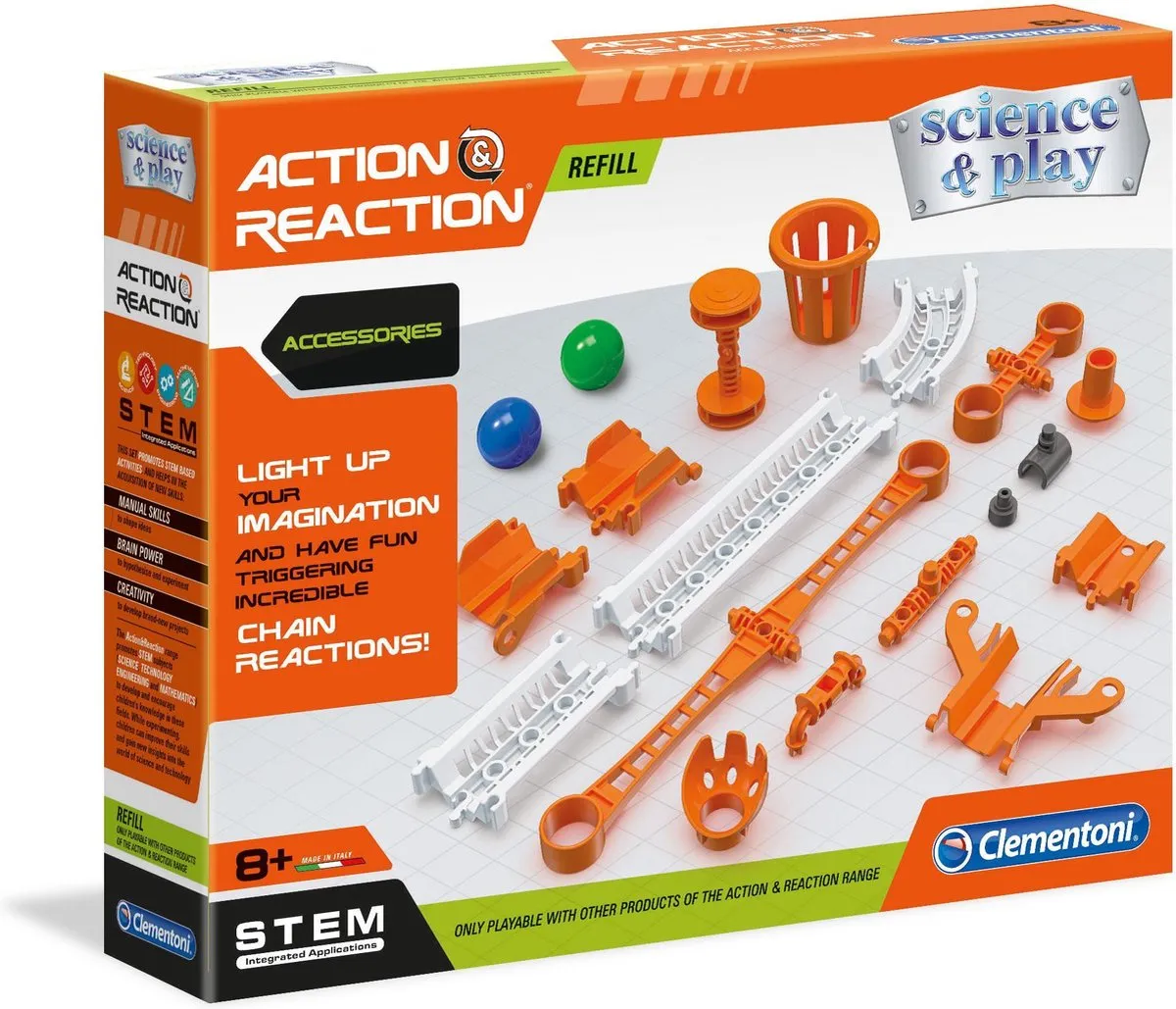 Clementoni Actie & Reactie Knikkerbaan Bouwset