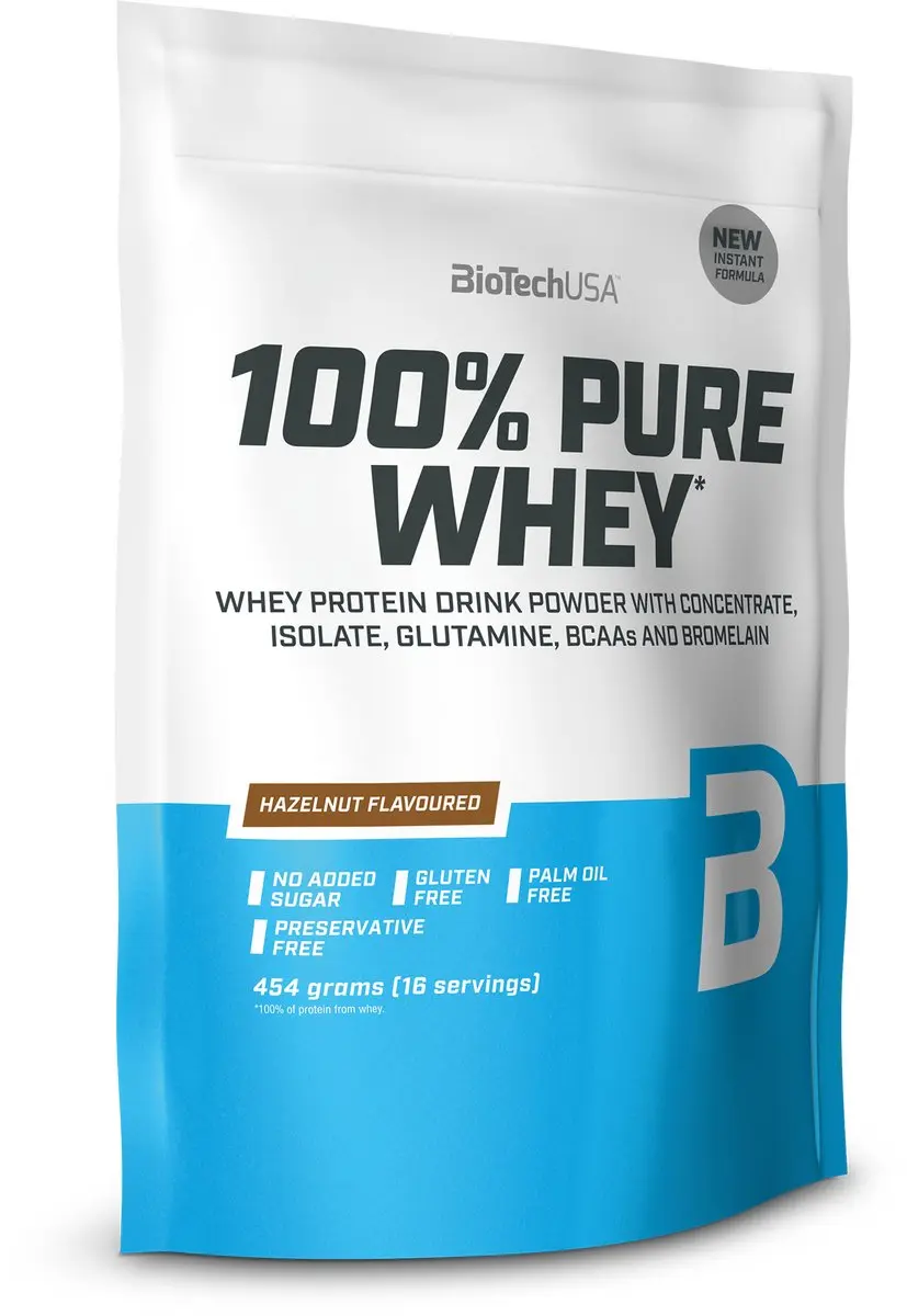 BioTechUSA 100% Pure Whey Eiwitpoeder 454g
