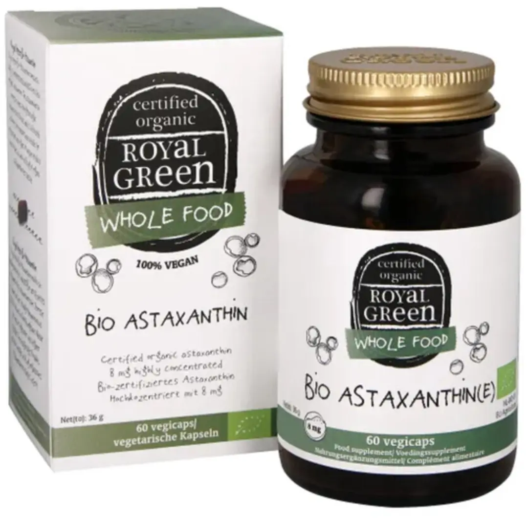 Royal Green Astaxanthine Biologisch 60 Vegacapsules