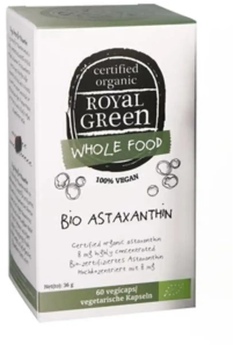 Royal Green Astaxanthine Biologisch 60 Vegacapsules