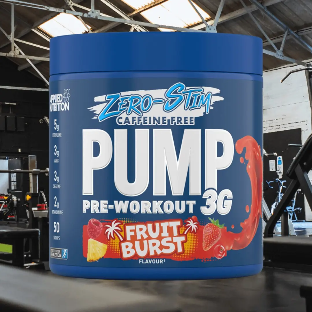 Applied Nutrition Pump 3G ZERO STIM Pre-Workout Fruit Burst 375g