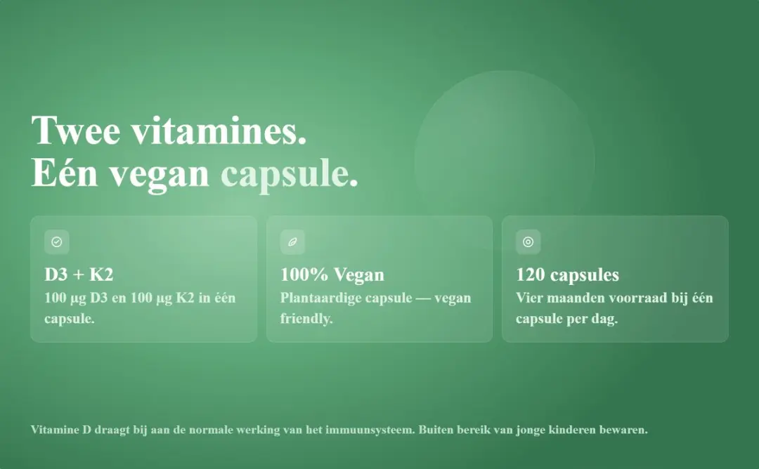 OstroVit Vitamine D3 4000 + K2 Vegan 120 Capsules