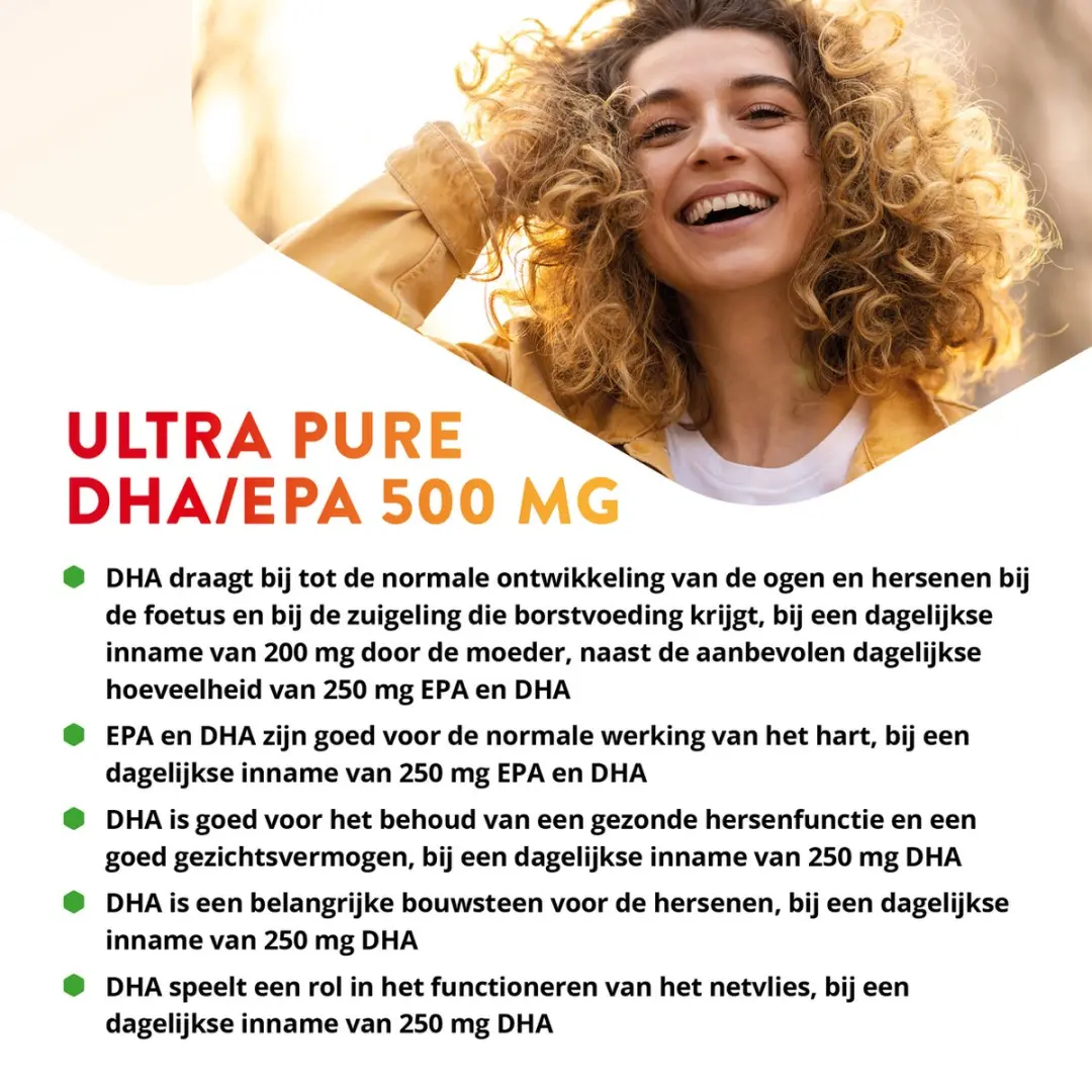 Vitals Ultra Pure DHA/EPA 500mg Omega-3 - 60 Softgels