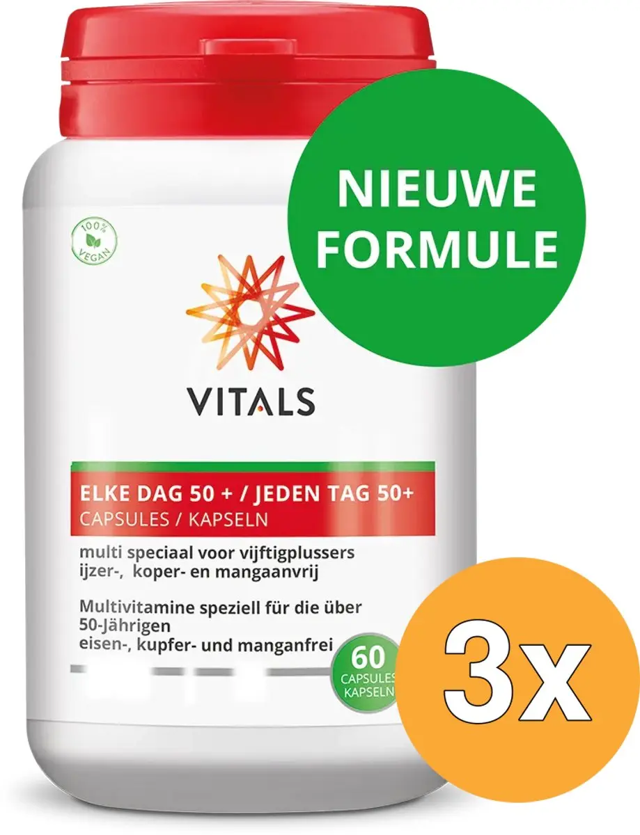 Vitals Elke Dag 50+ 180 Stuks (3x60)