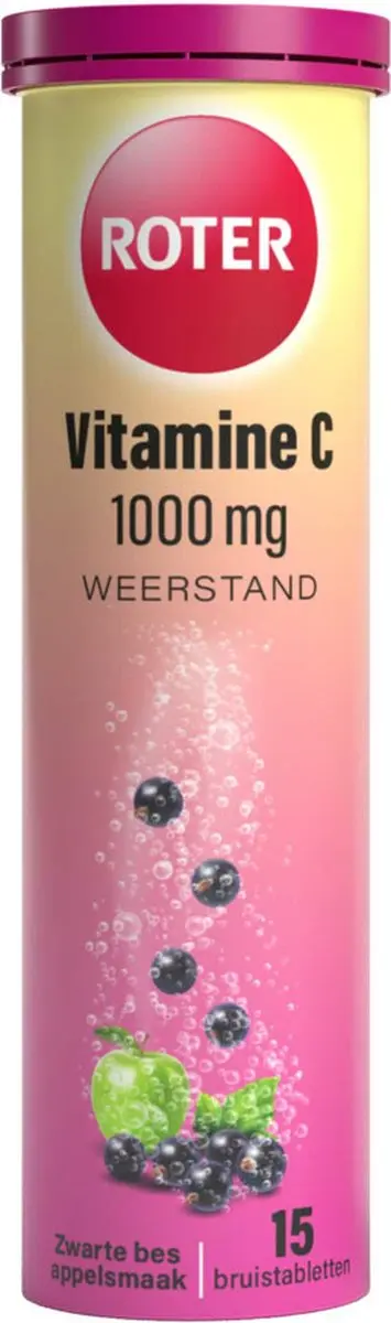 Roter Vitamine C 1000mg Appel-Zwarte Bes Bruistabletten