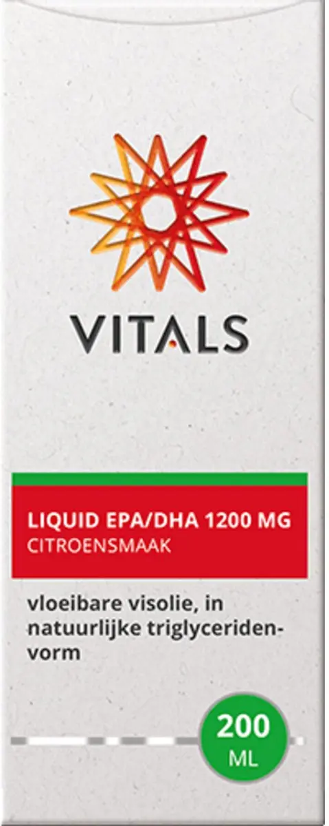 Vitals Liquid EPA/DHA 1200mg Omega-3 200ml - Citroensmaak - afbeelding 6 van 6