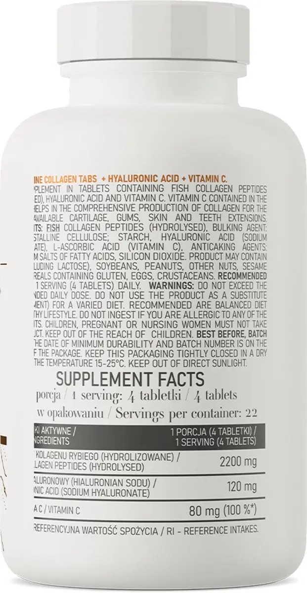 OstroVit Marine Collagen + Hyaluronzuur & Vitamine C 90 tabletten
