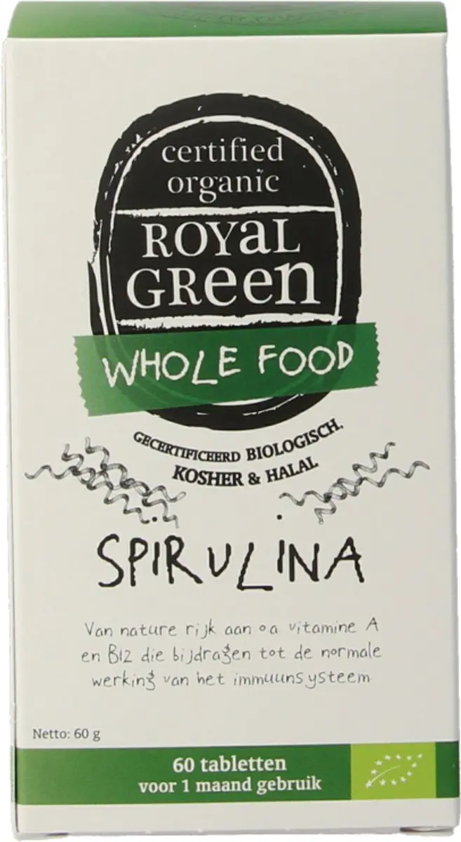 Royal Green Spirulina 60g - 60 Stuks