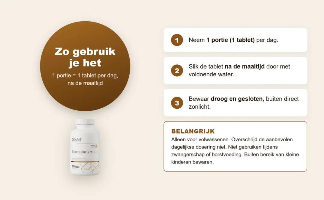 OstroVit Chroom 200mg 200 Tabletten