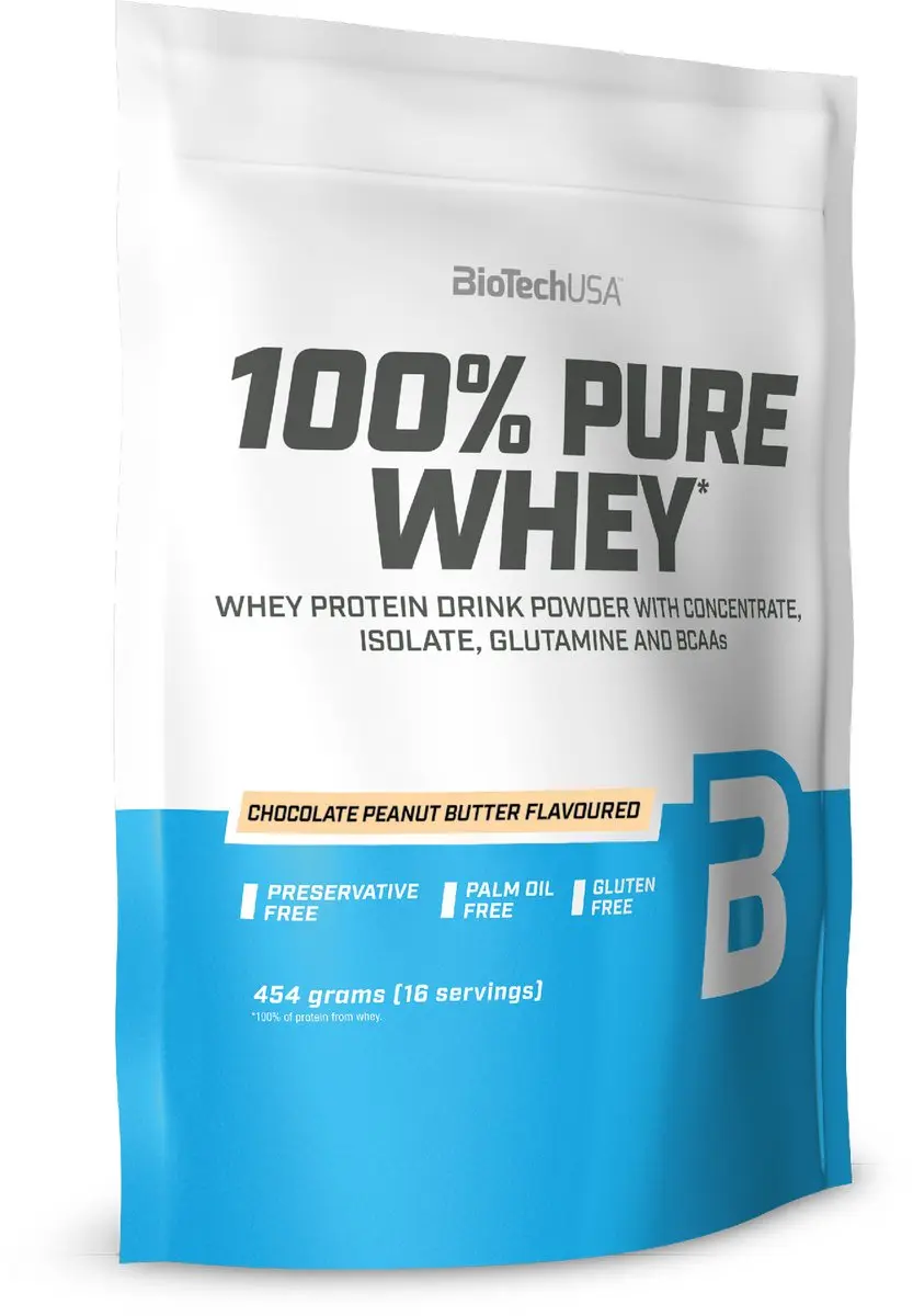 BioTechUSA 100% Pure Whey Eiwitpoeder 454g