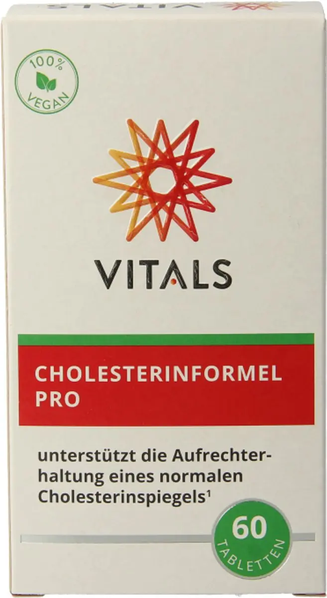Vitals Cholesterolformule Pro 60 tabletten