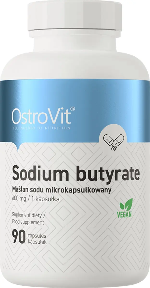 OstroVit Sodium Butyrate 90 Capsules - 62g - Vegan
