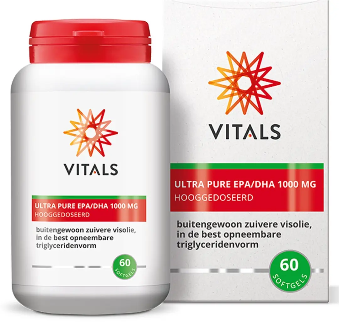 Vitals Ultra Pure EPA/DHA Omega 3 Visolie 1000mg