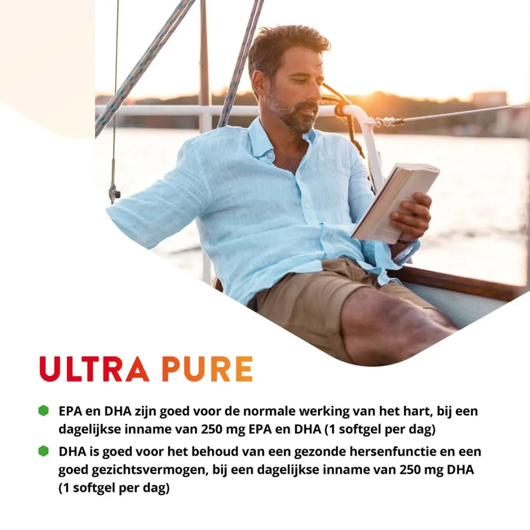 Vitals Ultra Pure EPA/DHA Omega 3 Visolie 1000mg - 60 Softgels