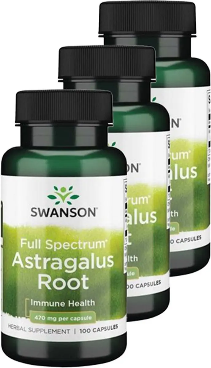 Swanson Astragalus Root 470mg 300 Capsules