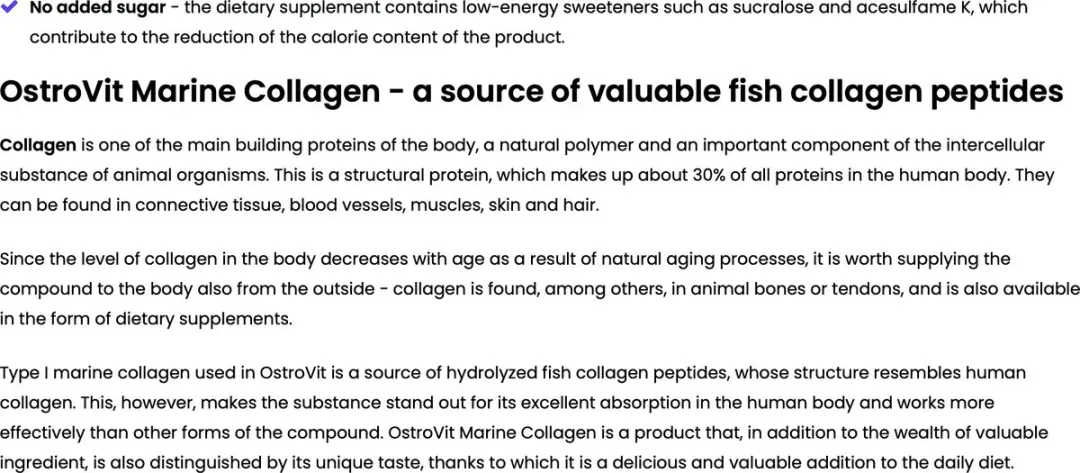 OstroVit Marine Collageen 200g - Peer