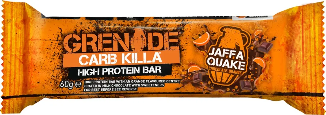 Grenade Jaffa Quake Eiwitreep - 21g Eiwit - 12x60g