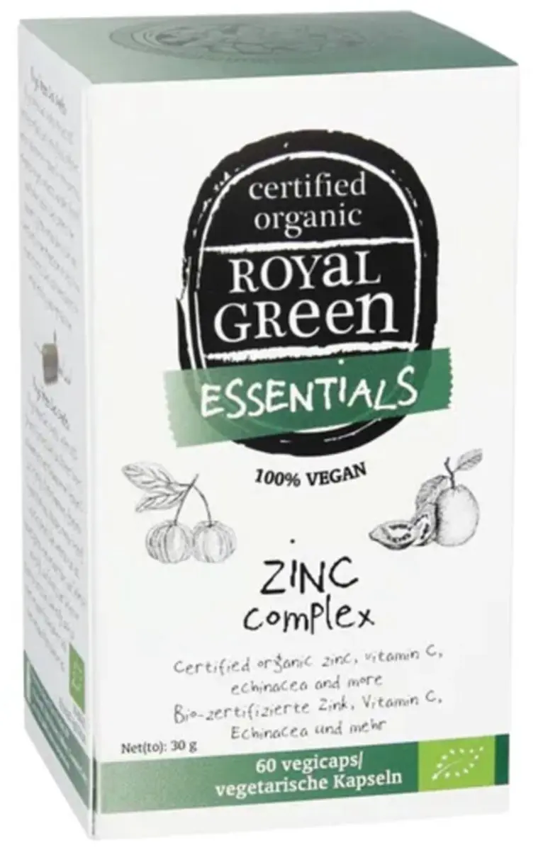 Royal Green Zinc Complex Bio 60 Vegetarische Capsules