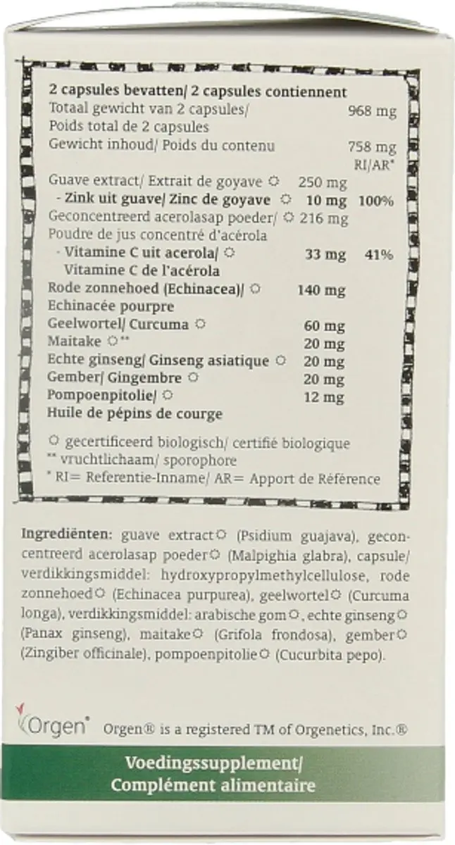 Royal Green Zinc Complex Bio 60 Vegetarische Capsules