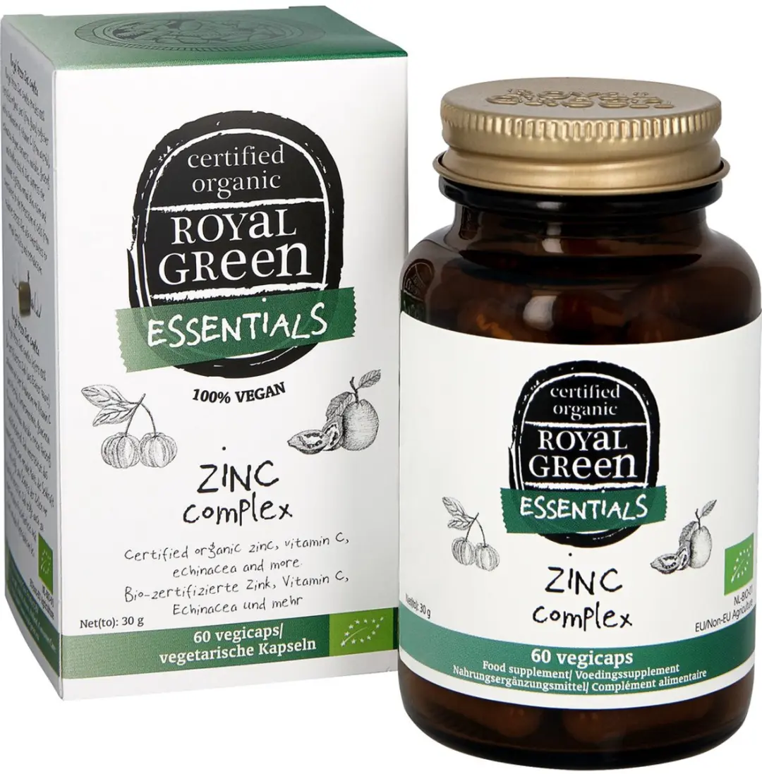 Royal Green Zinc Complex Bio 60 Vegetarische Capsules