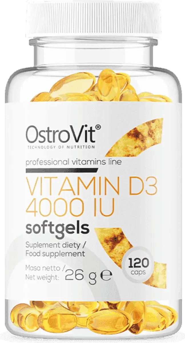 OstroVit Vitamine D3 4000 IU 120 Capsules