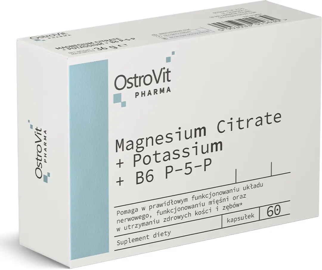 OstroVit Magnesium Citrate + B6 P-5-P 60 Capsules