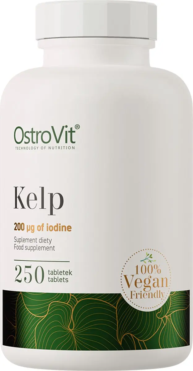 OstroVit Kelp Jodium 250 Veganistische Tabletten
