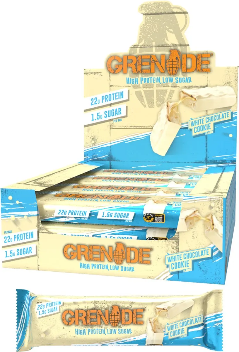 Grenade White Choc Cookie Eiwitreep 23g