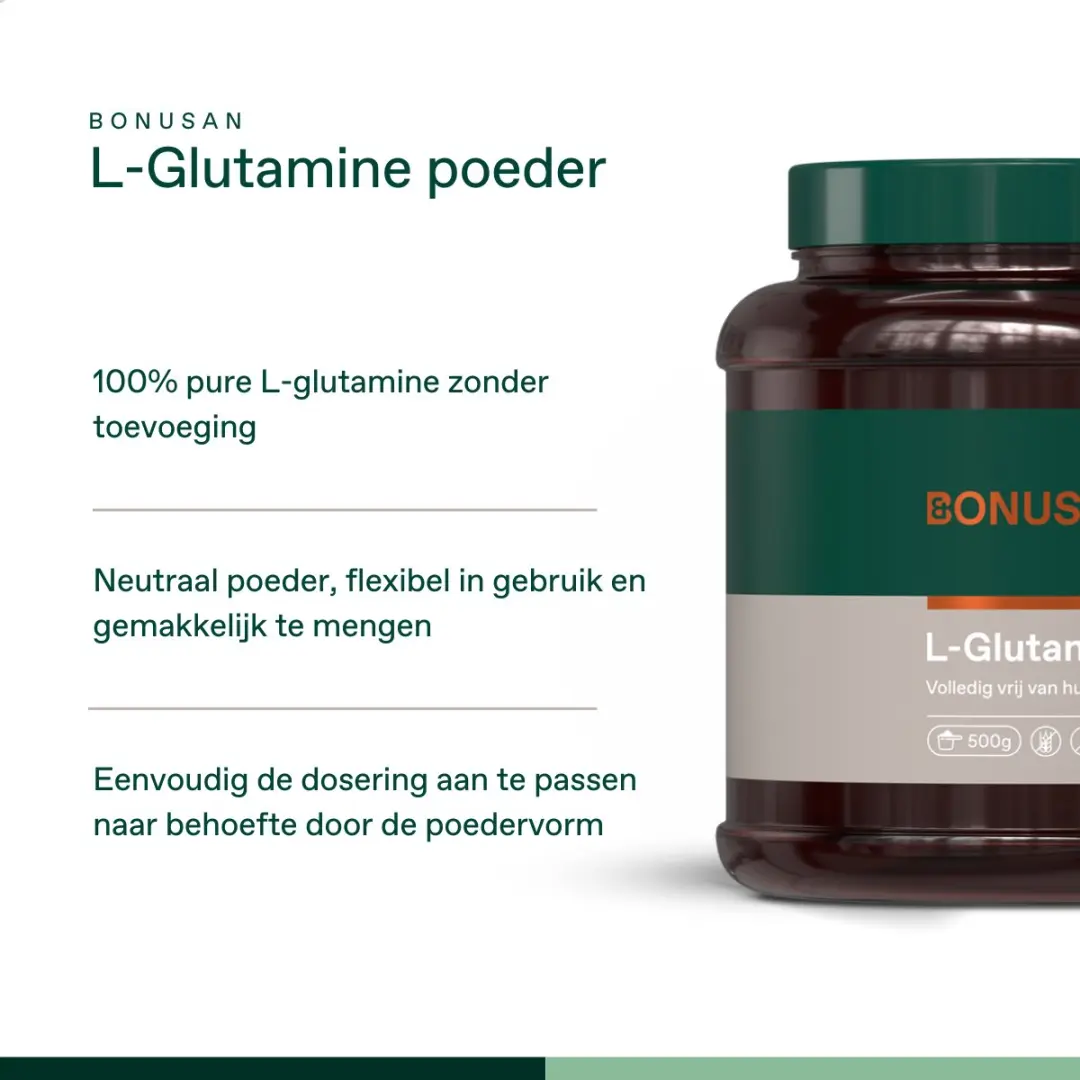 BONUSAN - L-Glutamine poeder – 500 gram