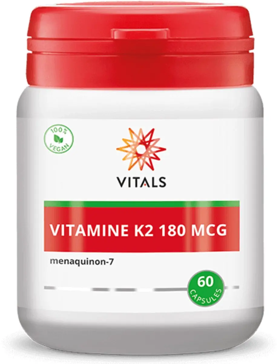 Vitals Vitamine K2 180 mcg MK-7 - 60 Capsules