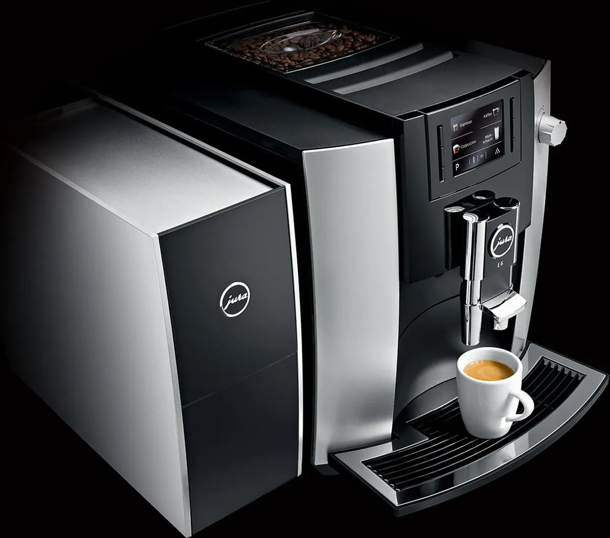 Jura 72229 Koppenwarmer - 2 RVS Lades - Zwart
