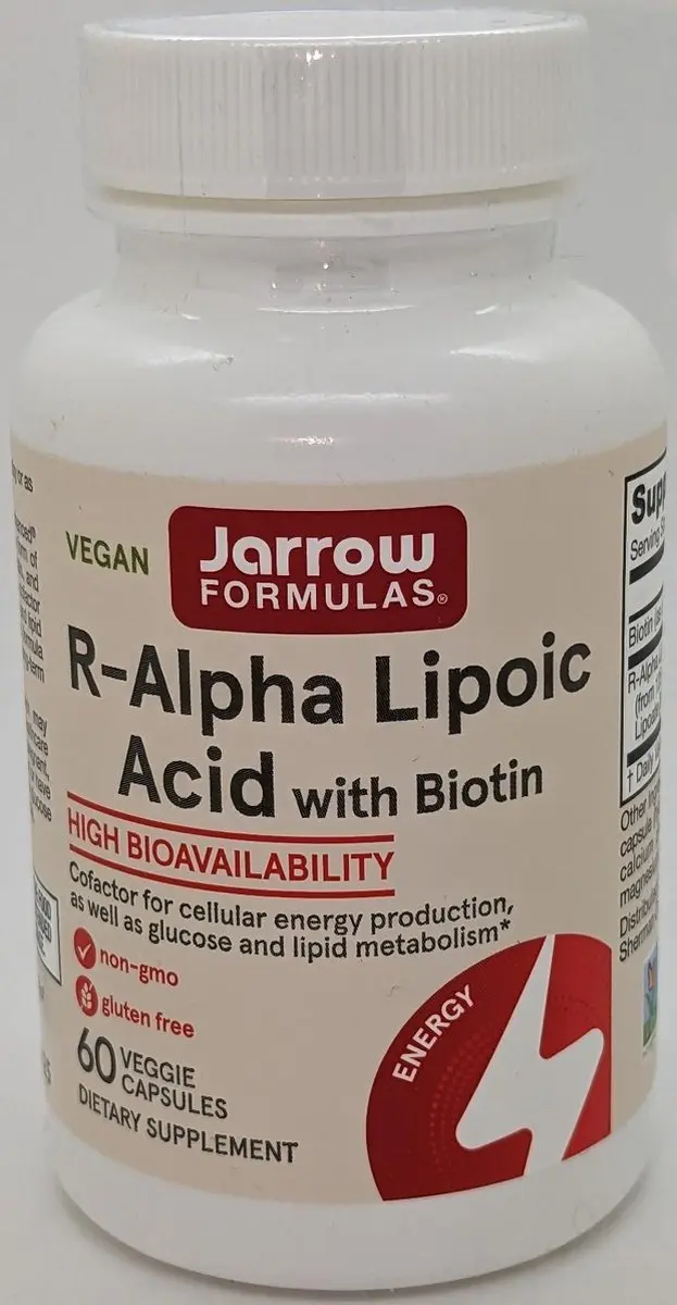 Jarrow Formulas R-Alpha Liponzuur 250mg - 60 Capsules