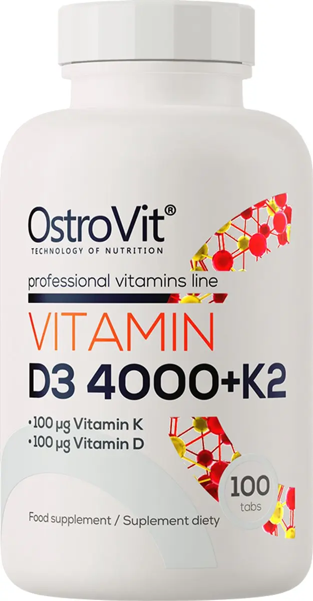 OstroVit Vitamine D3 4000 IE + K2 100 Tabletten
